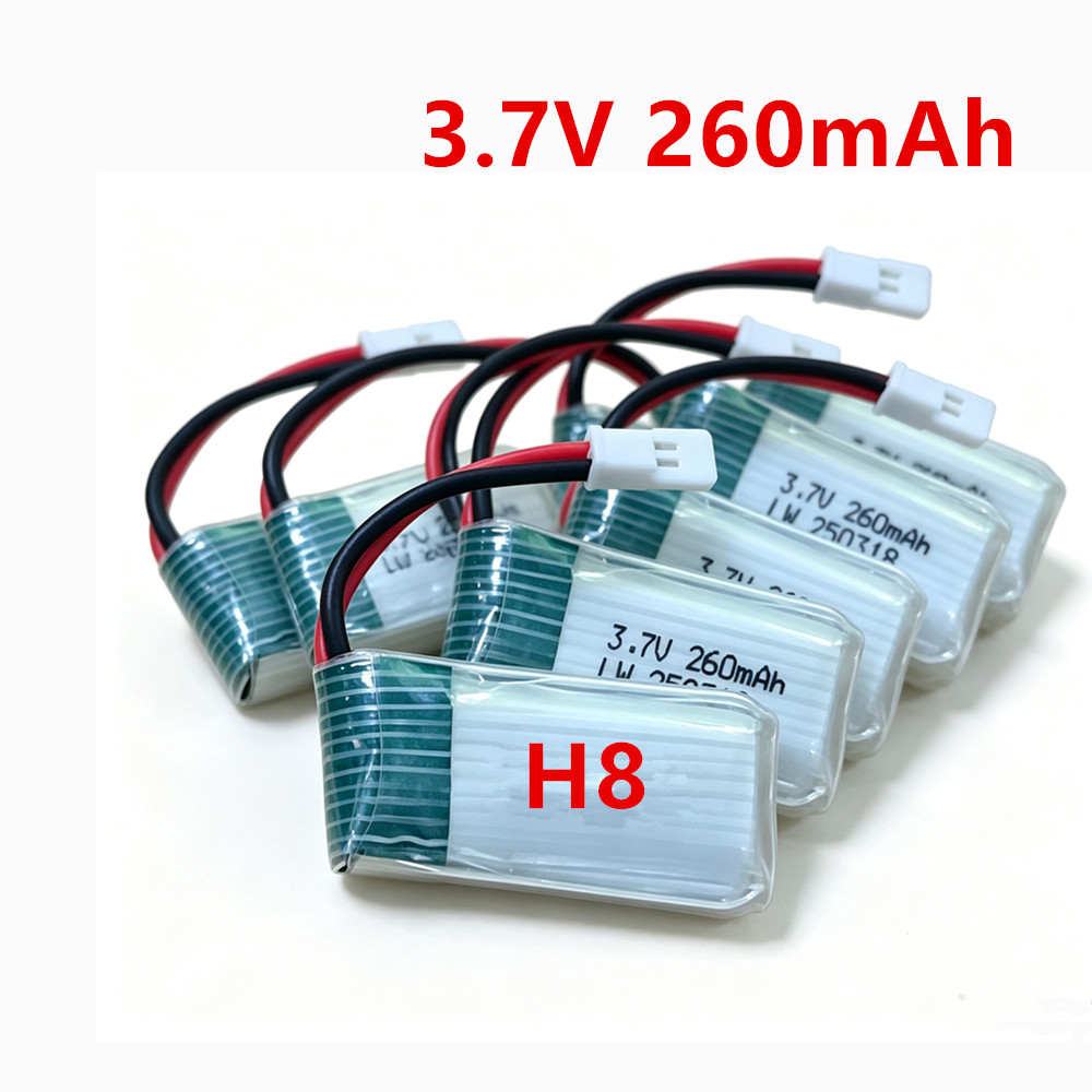 3,7V 260mAh LiPo-batterij met  - Eachine Drone E010 recensie en prijs