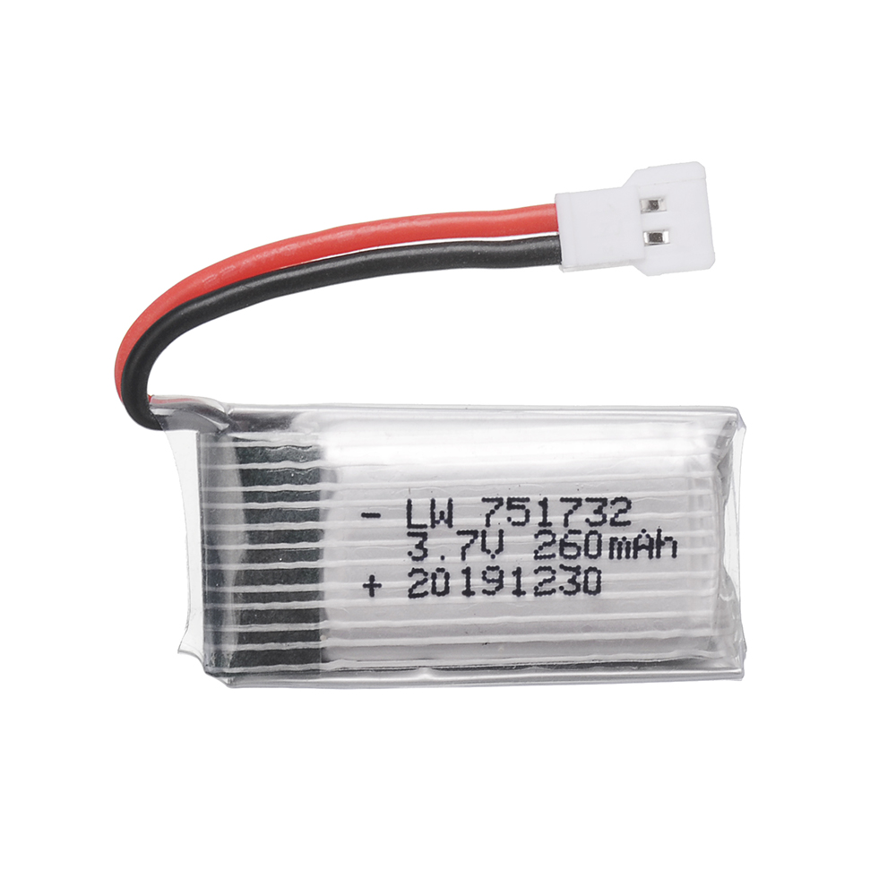 3,7V 260mAh LiPo-batterij met  - Eachine Drone E010 recensie en prijs